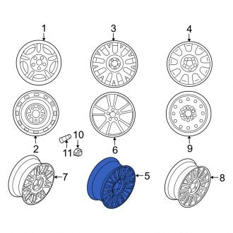New OEM Wheel Fits, 2011 Mercury Grand Marquis - Part # BW1Z1007A
