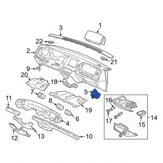 New OEM Instrument Panel Cover Fits, 2007-2011 Mercury Grand Marquis - Part # 6W7Z5404338AA