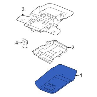 New OEM Upper Overhead Console Fits, 2006-2011 Mercury Grand Marquis - Part # 6W7Z54519A70AAG