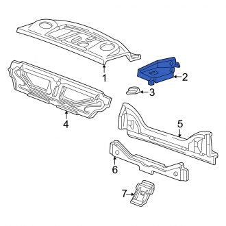 New OEM Rear Right Package Tray Fits, 1998-2011 Mercury Grand Marquis - Part # F8AZ5446812AA