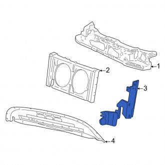 New OEM Front Radiator Support Air Deflector Fits, 2000-2005 Mercury Sable - Part # 3F1Z8327AA