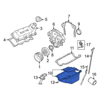 New OEM Engine Oil Pan Fits, 2002-2005 Mercury Sable - Part # 2F1Z6675BA