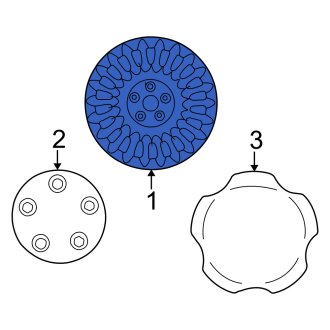New OEM Wheel Cover Fits, 2000-2005 Mercury Sable - Part # YF4Z1130AA