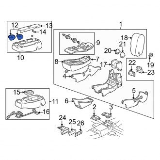 New OEM Front Console Cup Holder Fits, 2000-2005 Mercury Sable - Part # YF1Z5413562AAA