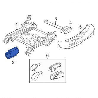 New OEM Left Seat Adjuster Fits, 2000-2004 Mercury Sable - Part # F6DZ5465531AA