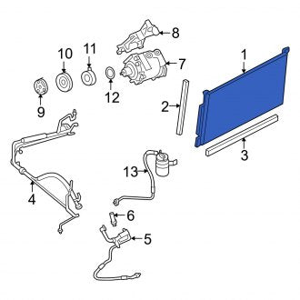 New OEM A/C Condenser Fits, 2005-2007 Mercury Montego - Part # EU2Z19712H