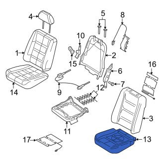 New OEM Front Right Seat Cushion Foam Fits, 2005 Mercury Montego - Part # 5G1Z54632A22AA