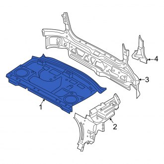 New OEM Rear Package Tray Fits, 2005-2007 Mercury Montego - Part # 5T5Z5446668BAB