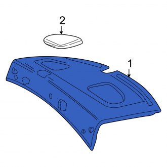 New OEM Rear Package Tray Fits, 2005-2007 Mercury Montego - Part # 5T5Z5446668AAA