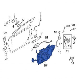 New OEM Rear Right Inner Door Interior Trim Panel Fits, 2009 Mercury Sable - Part # 8T5Z5427406CA