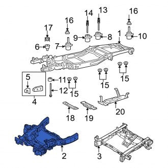 New OEM Front Frame Rail Fits, 2004-2008 Ford F-150 - Part # 8L3Z5019A