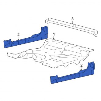 New OEM Left Floor Side Rail Fits, 2004-2008 Ford F-150 - Part # 4L3Z1510111BA