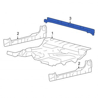 New OEM Rear Floor Pan Crossmember Fits, 2005-2014 Ford F-150 - Part # 9L3Z15107A94A