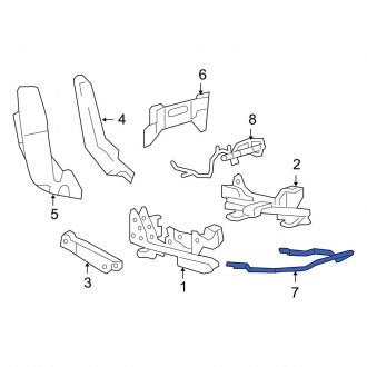 New OEM Front Seat Track Adjust Handle Fits, 2004-2008 Ford F-150 - Part # 4L3Z18603A86AA
