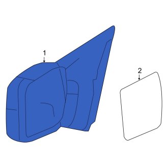 New OEM Front Left Door Mirror Fits, 2007-2008 Ford F-150 - Part # 7L3Z17683CB