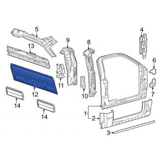 New OEM Rear Truck Cab Back Panel Fits, 2011-2014 Ford F-150 - Part # BL3Z15403E32A