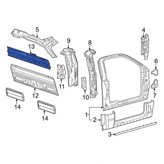 New OEM Rear Truck Cab Back Panel Fits, 2010 Ford F-150 - Part # AL3Z15403E32A