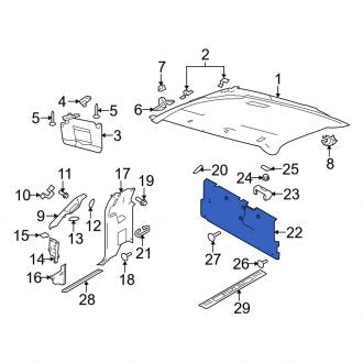 New OEM Truck Cab Back Panel Fits, 2011-2014 Ford F-150 - Part # BL3Z1523706AB