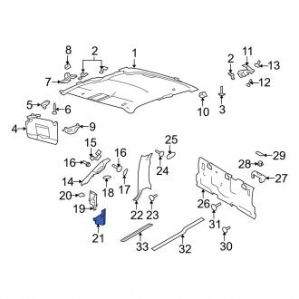 New OEM Right Upper Cowl Side Panel Fits, 2009-2010 Ford F-150 - Part # 9L3Z15023A98BA