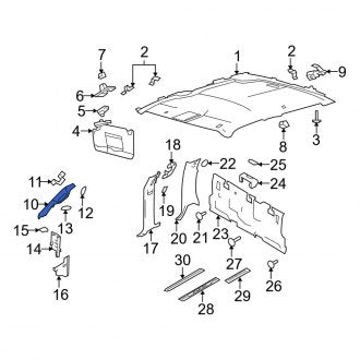 New OEM Right Body A-Pillar Trim Panel Fits, 2011-2014 Ford F-150 - Part # BL3Z1503598BB
