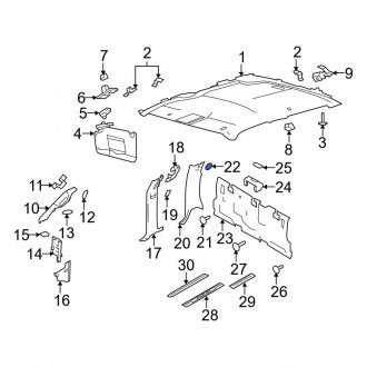 New OEM Left Truck Cab Corner Trim Panel Fits, 2009-2010 Ford F-150 - Part # 9L3Z16278D13BA
