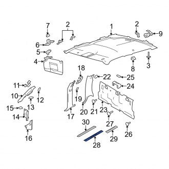 New OEM Front Left Liftgate Trim Scuff Plate Fits, 2009-2010 Ford F-150 - Part # 9L3Z1613209DA