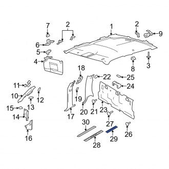 New OEM Front Right Liftgate Trim Scuff Plate Fits, 2011-2014 Ford F-150 - Part # 9L3Z1613208EA