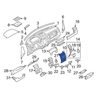 New OEM Instrument Panel Bezel Fits, 2009-2010 Ford F-150 - Part # AL3Z1504302JA