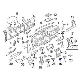 New OEM Left Instrument Panel Cover Fits, 2011-2014 Ford F-150 - Part # BL3Z1504338AB