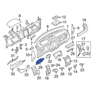 New OEM Instrument Panel Ashtray Fits, 2011 Ford F-150 - Part # BL3Z1504810GA
