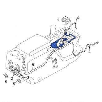 New OEM Center Console Wiring Harness Fits, 2010-2012 Ford F-150 - Part # AL3Z14A318C