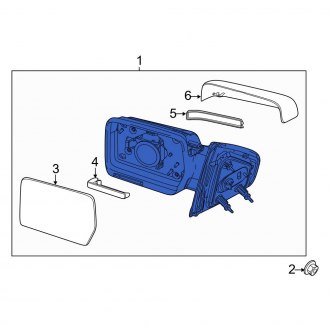 New OEM Front Left Door Mirror Fits, 2011-2014 Ford F-150 - Part # BL3Z17683DA