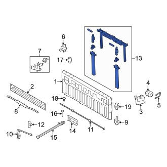 New OEM Rear Tailgate Step Fits, 2009-2014 Ford F-150 - Part # AL3Z99402A48AA