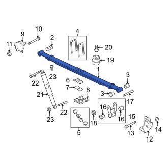 New OEM Rear Leaf Spring Assembly Fits, 2011-2014 Ford F-150 - Part # DL3Z5560C