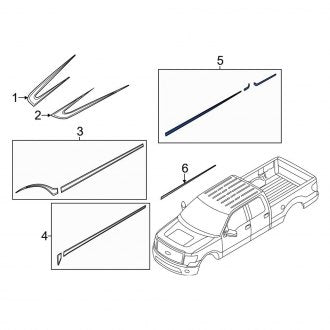 New OEM Trim Stripe Tape Fits, 2011 Ford F-150 - Part # BL3Z1620001DA