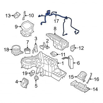 New OEM HVAC System Wiring Harness Fits, 2009-2010 Ford F-150 - Part # 9L3Z18B574JAA