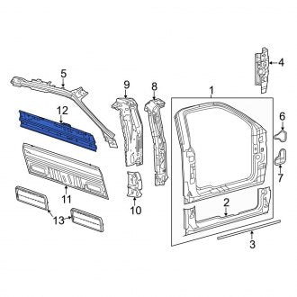 New OEM Rear Truck Cab Back Panel Fits, 2010-2014 Ford F-150 - Part # AL3Z18403E32A