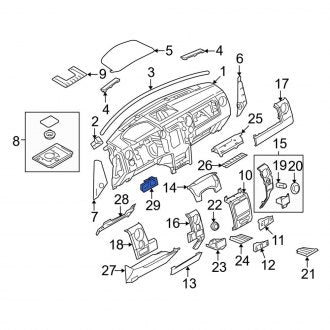 New OEM Instrument Panel Trim Panel Fits, 2010-2011 Ford F-150 - Part # AL3Z1504302AD
