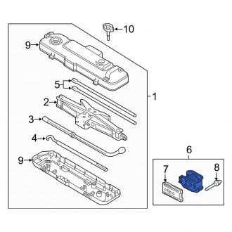 New OEM Floor Jack Bracket Fits, 2011-2014 Ford F-150 - Part # BL3Z17080A