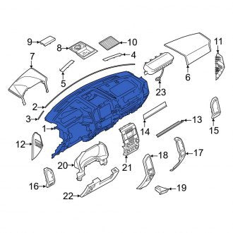 New OEM Dashboard Panel Fits, 2017 Ford F-150 - Part # FL3Z1504320BJ