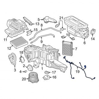 New OEM HVAC System Wiring Harness Fits, 2015-2020 Ford F-150 - Part # FL3Z19949B