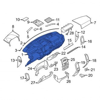 New OEM Dashboard Panel Fits, 2018-2020 Ford F-150 - Part # FL3Z1504320CP