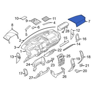 New OEM Right Air Bag Door Fits, 2018-2020 Ford F-150 - Part # FL3Z15044F58BE