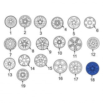 New OEM Wheel Fits, 1998 Ford Expedition - Part # F65Z1015BB