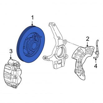 New OEM Front Disc Brake Rotor Fits, 1999-2004 Ford F-150 - Part # XL3Z1125BA