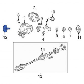 New OEM Rear Right Drive Axle Shaft Fits, 1997-2000 Ford F-150 - Part # F75Z4234MA