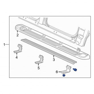 New OEM Right Running Board Fits, 1998-2004 Ford F-150 - Part # F85Z16450BAB