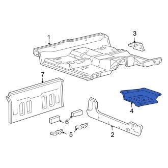 New OEM Floor Pan Heat Shield Fits, 1999-2003 Ford F-150 - Part # XL3Z1511398AA