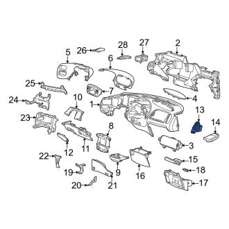 New OEM Right Dashboard Air Vent Fits, 2001-2004 Ford F-150 - Part # F85Z19893AAH