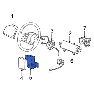 New OEM Air Bag Control Module Bracket Fits, 2000-2002 Ford Expedition - Part # XL3Z14B058AA